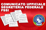 Comunicazione della Segreteria Federale FSSI