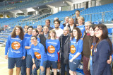 Daniel Hackett in campo con la Nazionale di basket sorde Daniel Hackett in campo con la Nazionale di basket sorde