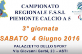 4 Giugno, Asti. Campionato Regionale di Calcio A5