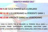4 Marzo, Grugliasco (TO). Qualificazioni Campionato Calcio A5 “Over40” – Girone Nord 4 Marzo, Grugliasco (TO). Qualificazioni Campionato Calcio A5 “Over40” – Girone Nord