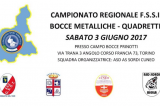 3 Giugno, Torino. Campionato Regionale FSSI di Bocce Metalliche