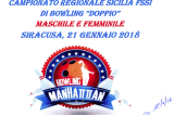 21 Gennaio, Melilli (SR). Campionato Regionale FSSI di Bowling Doppio M/F 21 Gennaio, Melilli (SR). Campionato Regionale FSSI di Bowling Doppio M/F