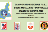 30 Giugno, Alba (CN). Campionato Regionale FSSI Piemonte di Bocce Metalliche 30 Giugno, Alba (CN). Campionato Regionale FSSI Piemonte di Bocce Metalliche