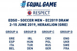Sorteggio dei Campionati Europei di Calcio A11 a Heraklion (GRE)