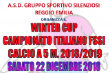 22 Dicembre, Castel Novo di Sotto (RE). Winter Cup FSSI di Calcio A5