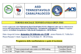 24 Febbraio, Casalpalocco (RM). Torneo Sociale Tennistavolo FSSI Open 24 Febbraio, Casalpalocco (RM). Torneo Sociale Tennistavolo FSSI Open