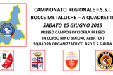 15 Giugno, Alba (CN). Campionato Regionale FSSI di Bocce Metalliche 15 Giugno, Alba (CN). Campionato Regionale FSSI di Bocce Metalliche