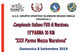 8 Settembre, Parma (PR). Campionato FSSI di Atletica Leggera Maratona 30km 8 Settembre, Parma (PR). Campionato FSSI di Atletica Leggera Maratona 30km