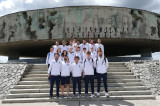 Gli azzurri della Pallacanestro visitano il campo di concentramento a Majdanek Gli azzurri della Pallacanestro visitano il campo di concentramento a Majdanek