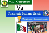 12 Ottobre, Cerreto Guidi (FI). Partita amichevole Nazionale Pallavolo/F – Volley Cerretese