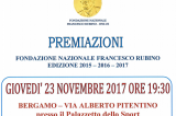 23 Novembre, Bergamo. Premiazioni Fondazione Nazionale Francesco Rubino
