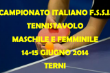 14-15 Giugno, Terni (TR). Campionato Italiano FSSI di Tennistavolo M/F