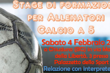 4 Febbraio, Chiuduno (BG). Stage di formazione per allenatori di Calcio A5
