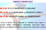 4 Marzo, Grugliasco (TO). Qualificazioni Campionato Calcio A5 “Over40” – Girone Nord