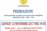 23 Novembre, Bergamo. Premiazioni Fondazione Nazionale Francesco Rubino 23 Novembre, Bergamo. Premiazioni Fondazione Nazionale Francesco Rubino