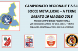 19 Maggio, Torino (TO). Campionato Regionale FSSI di Bocce Metalliche “A Terne”