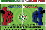16 Giugno, Padova (PD). Campionato FSSI di Calcio Balilla