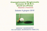 9 Giugno, Montegrotto Terme (PD). Campionato Regionale FSSI di Golf su Pista M/F