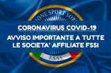 Sospensione Attività Sportiva Nazionale FSSI fino al 3 Maggio Sospensione Attività Sportiva Nazionale FSSI fino al 3 Maggio