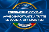 Sospensione Attività Sportiva Nazionale FSSI fino al 3 Maggio